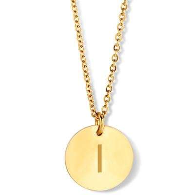 CO88 Jewels Women's Necklace (8CN-11060) - Alphabet Letters Collection