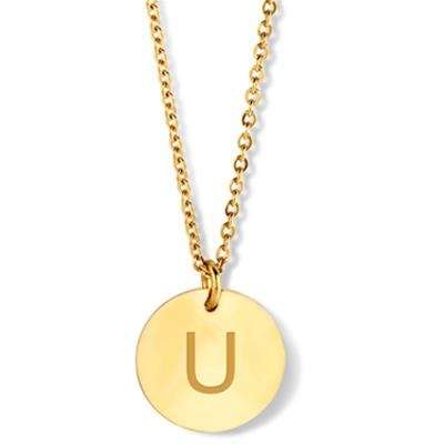 CO88 Jewels Women's Necklace (8CN-11072) - Alphabet Letters Collection