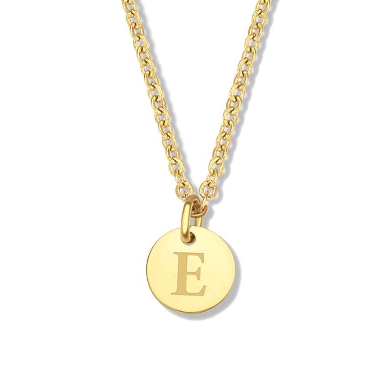 CO88 Jewels Women's Necklace (8CN-26142) - Alphabet Letters Collection