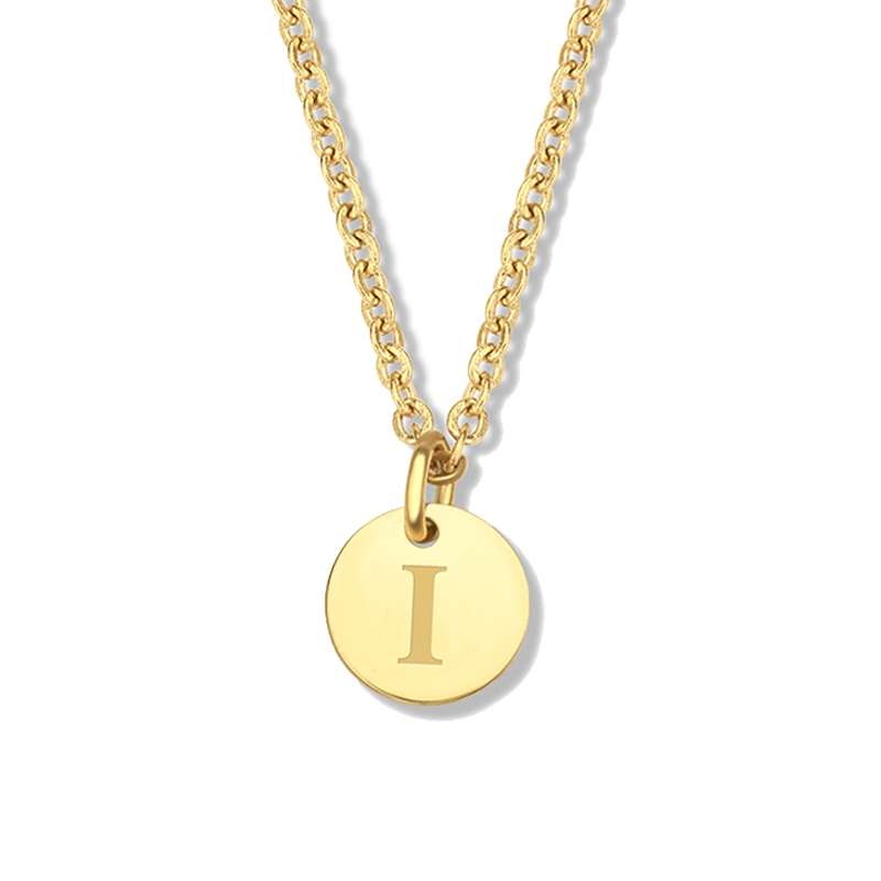 CO88 Jewels Women's Necklace (8CN-26146) - Alphabet Letters Collection