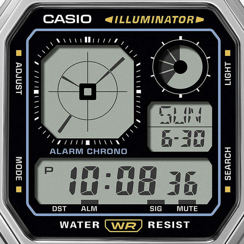CASIO VINTAGE RETRO FUTURE EDGY COLLECTION - BLACK (A130WE-1AEF)