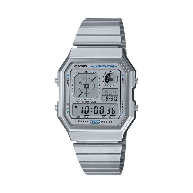 CASIO VINTAGE RETRO FUTURE EDGY COLLECTION - SILVER (A130WE-7AEF)