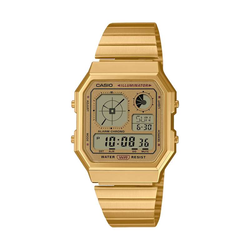 CASIO VINTAGE RETRO FUTURE EDGY COLLECTION - FULL GOLD (A130WEG-9AEF)