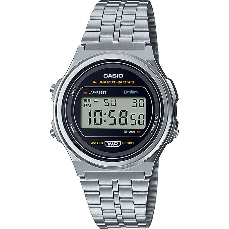 CASIO VINTAGE ROUND - BLACK (A171WE-1AEF)
