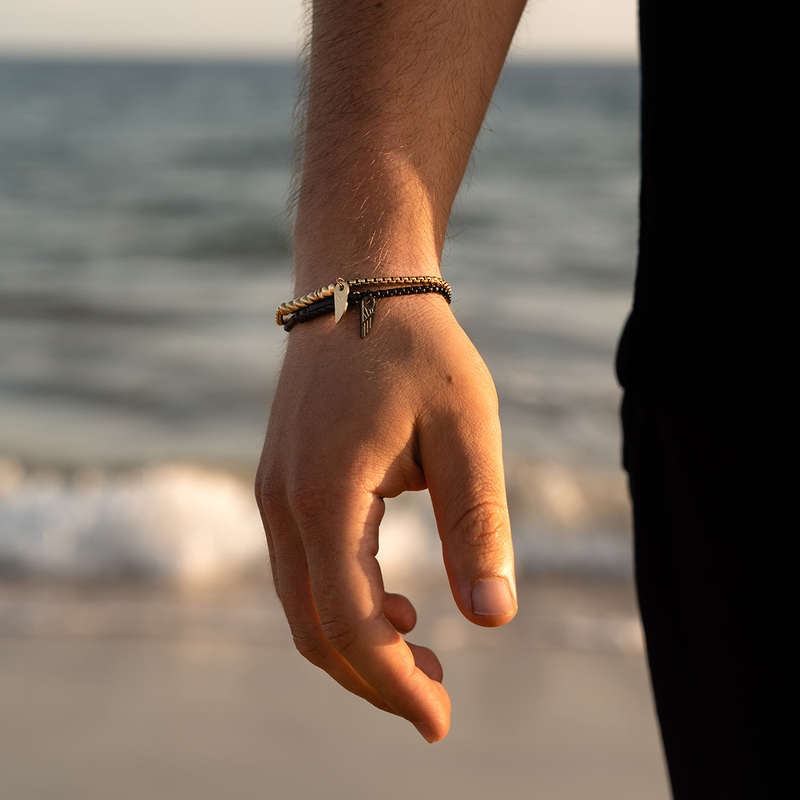 An Jewels Men's Bracelet (aa-p256sbk)
