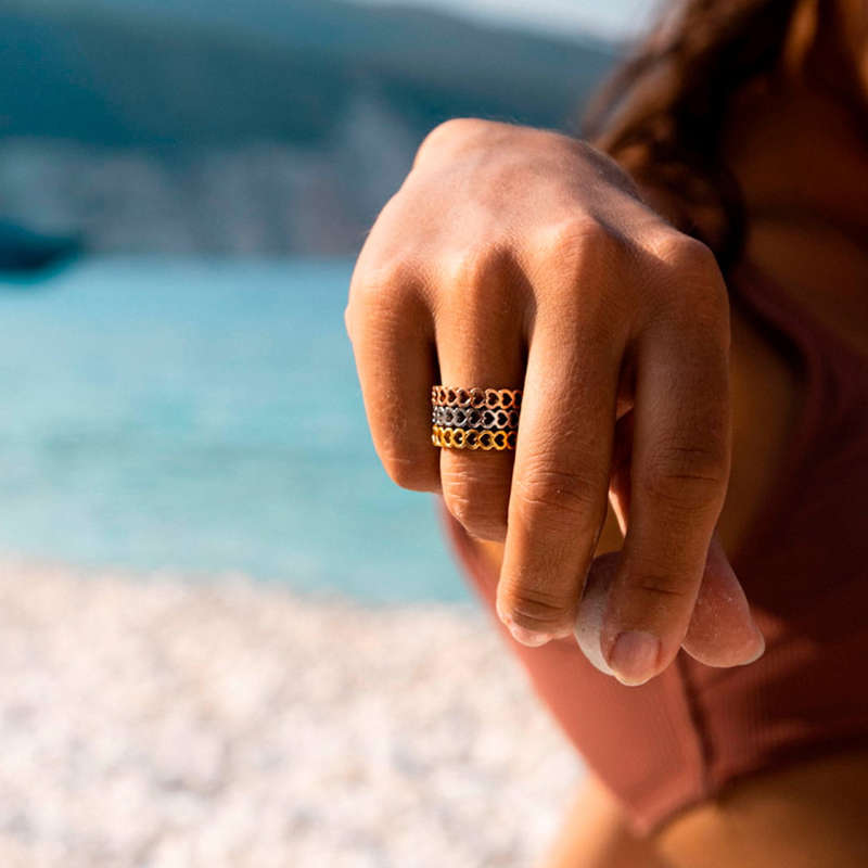 Amen Jewels Women's Ring (AL-RSC01SYR-9)