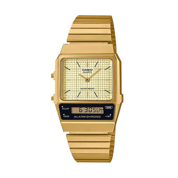 CASIO VINTAGE EDGY COLLECTION RETRO DIAL - GOLD (AQ-800EG-9AEF)