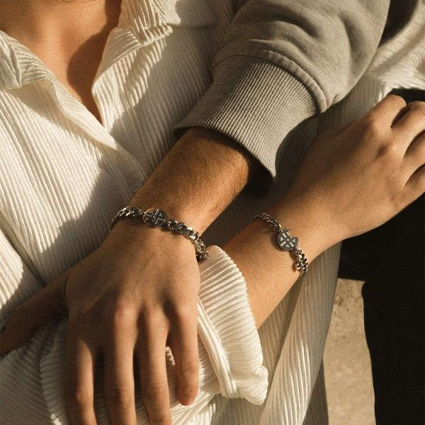 Amen Jewels Men's Bracelet (AV-BWGLB04S)