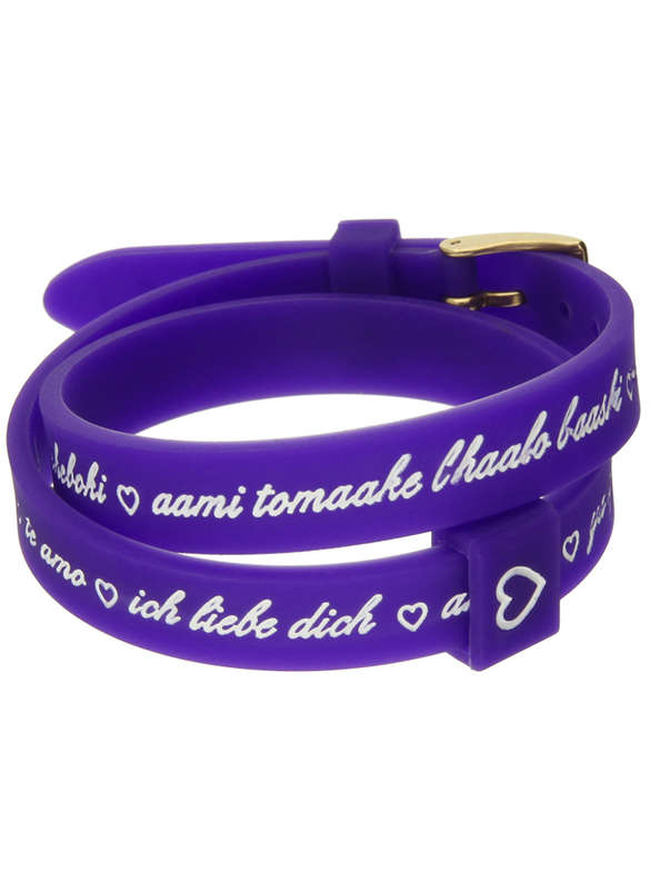 Il Mezzometro I Love You Gold Buckle Edition - Purple - Bracciale In Silicone/silicone Bracelet (...