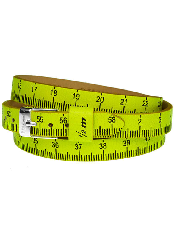 Il MEZZOMETRO FLUO - Bracciale in pelle/leather bracelet (BML1101_L)