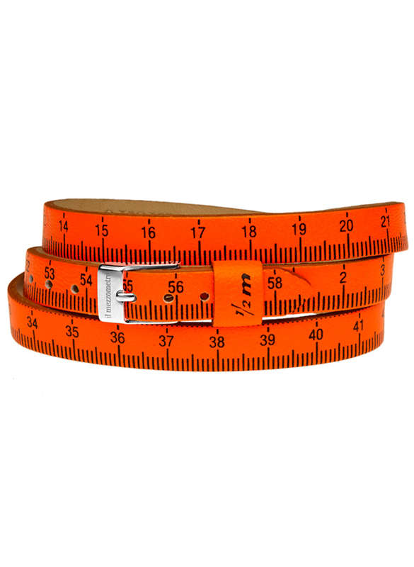 Il MEZZOMETRO FLUO - Bracciale in pelle/leather bracelet (BML1102_L)