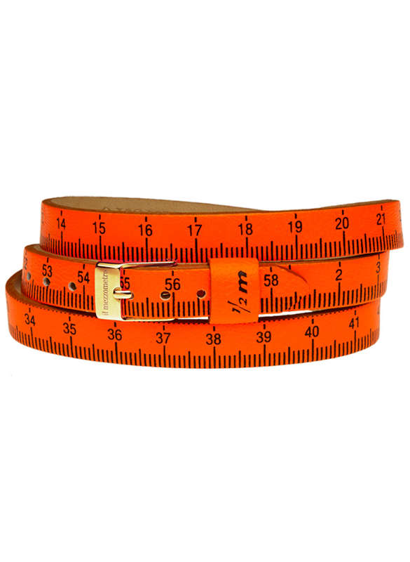 Il MEZZOMETRO FLUO - Bracciale in pelle/leather bracelet (BML1108_L)