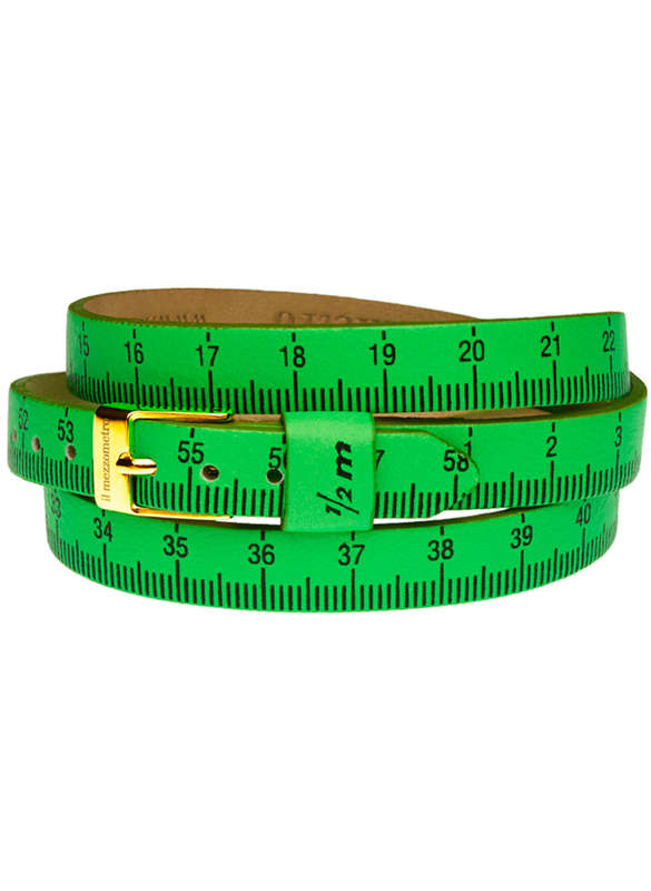 Il MEZZOMETRO FLUO - Bracciale in pelle/leather bracelet (BML1110_L)