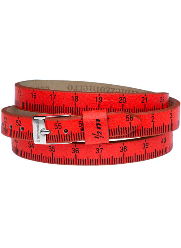 Il MEZZOMETRO FLUO - Bracciale in pelle/leather bracelet (BMM1103_M)
