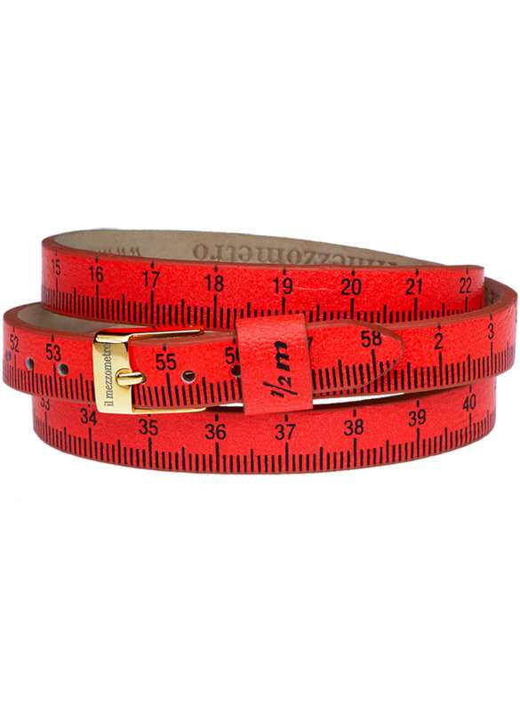 Il MEZZOMETRO FLUO - Bracciale in pelle/leather bracelet (BMM1109_M)