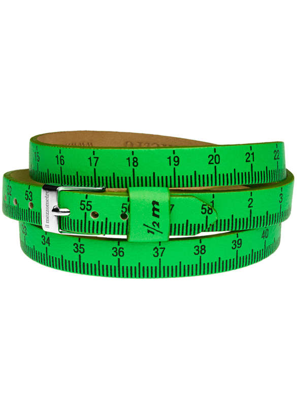 Il MEZZOMETRO FLUO - Bracciale in pelle/leather bracelet (BMS1104_S)