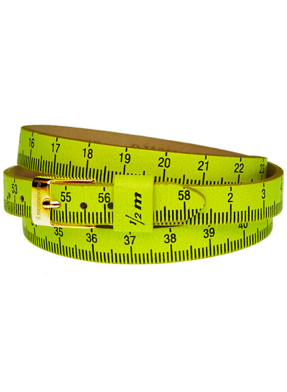 Il MEZZOMETRO FLUO - Bracciale in pelle/leather bracelet (BMS1107_S)