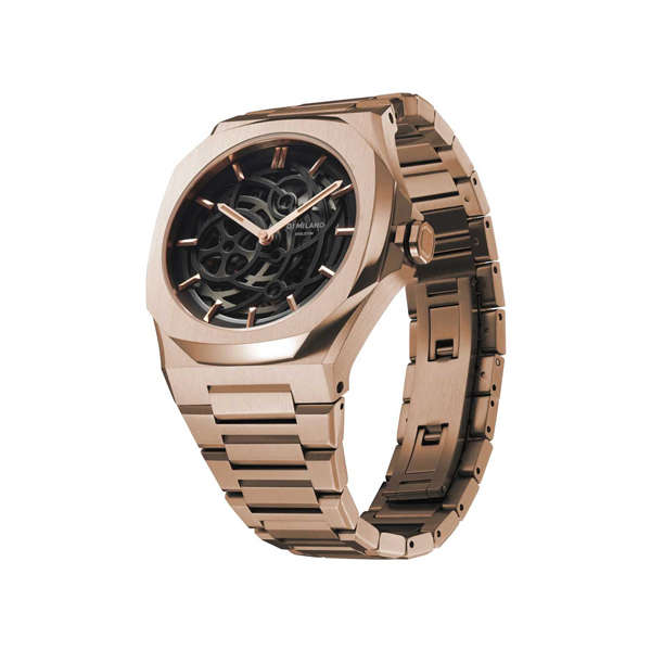 D1 MILANO SKELETON BRACELET ROSE GOLD - Automatic (D1-SKBJ12)
