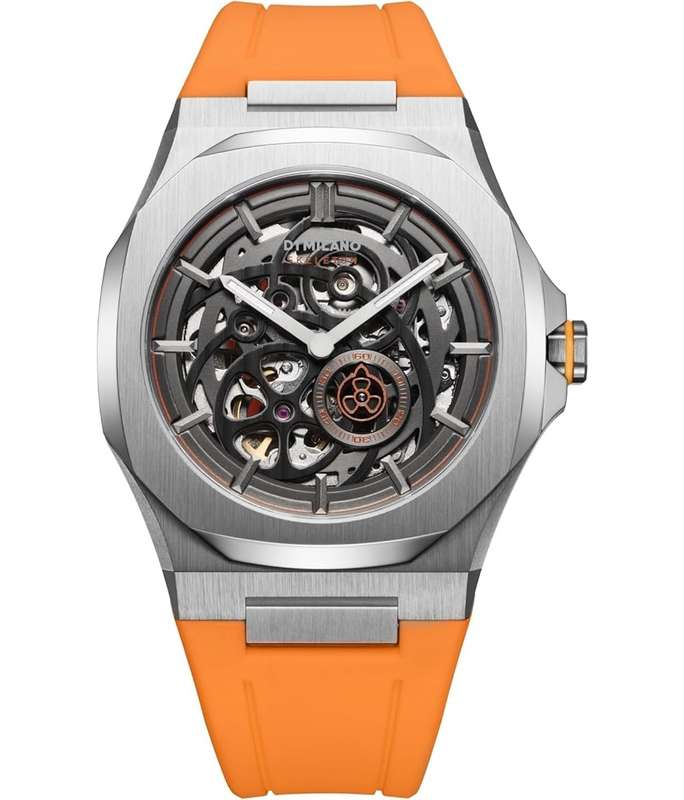 D1 MILANO SKELETON BRACELET SLICE ORANGE - Automatic (D1-SKRJ16)