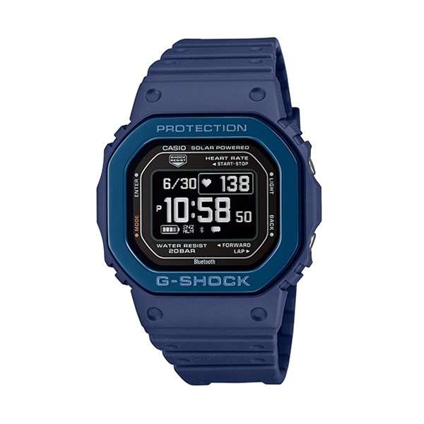 CASIO G-SHOCK G-SQUAD THE ORIGIN Blue w. Metal bezel - HEART RATE SERIE (DW-H5600MB-2ER)