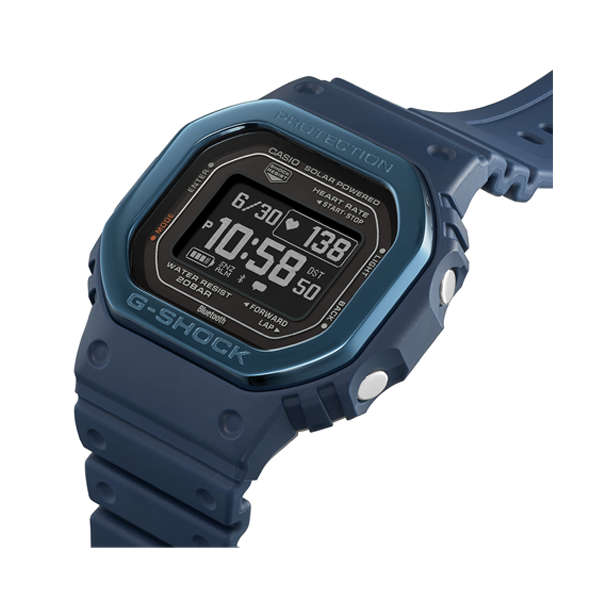 CASIO G-SHOCK G-SQUAD THE ORIGIN Blue w. Metal bezel - HEART RATE SERIE (DW-H5600MB-2ER)