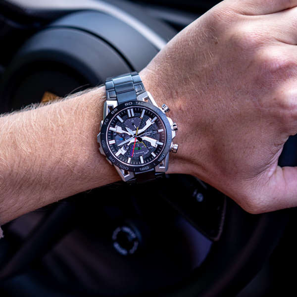 CASIO EDIFICE SOSPENSIONE RACING MULTICOLOR BLUETOOTHÂ® ION-PLATED STRAP TOUGH SOLAR ***SPECIAL...