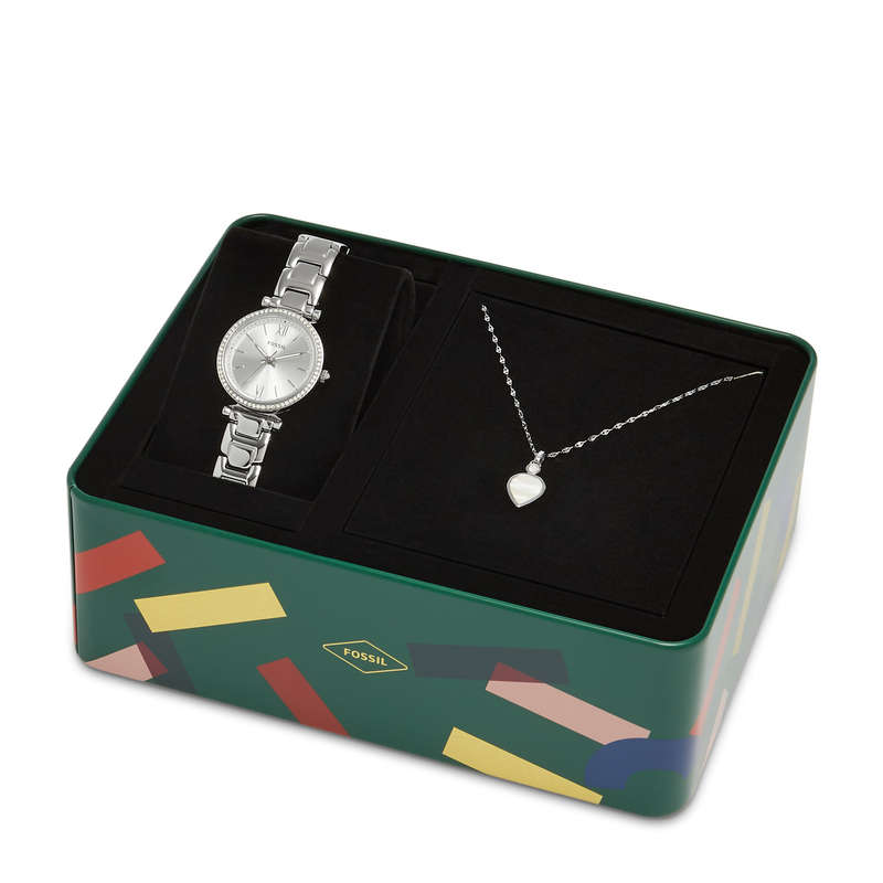 Fossil Virginia Set + Necklace Womens Watch (ES5250SET)