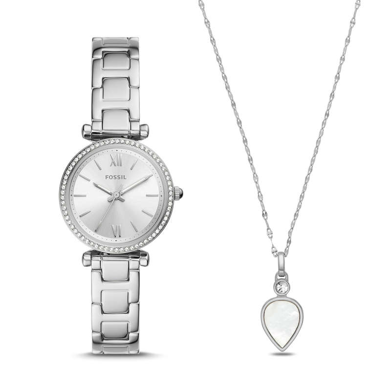 Fossil Virginia Set + Necklace Womens Watch (ES5250SET)