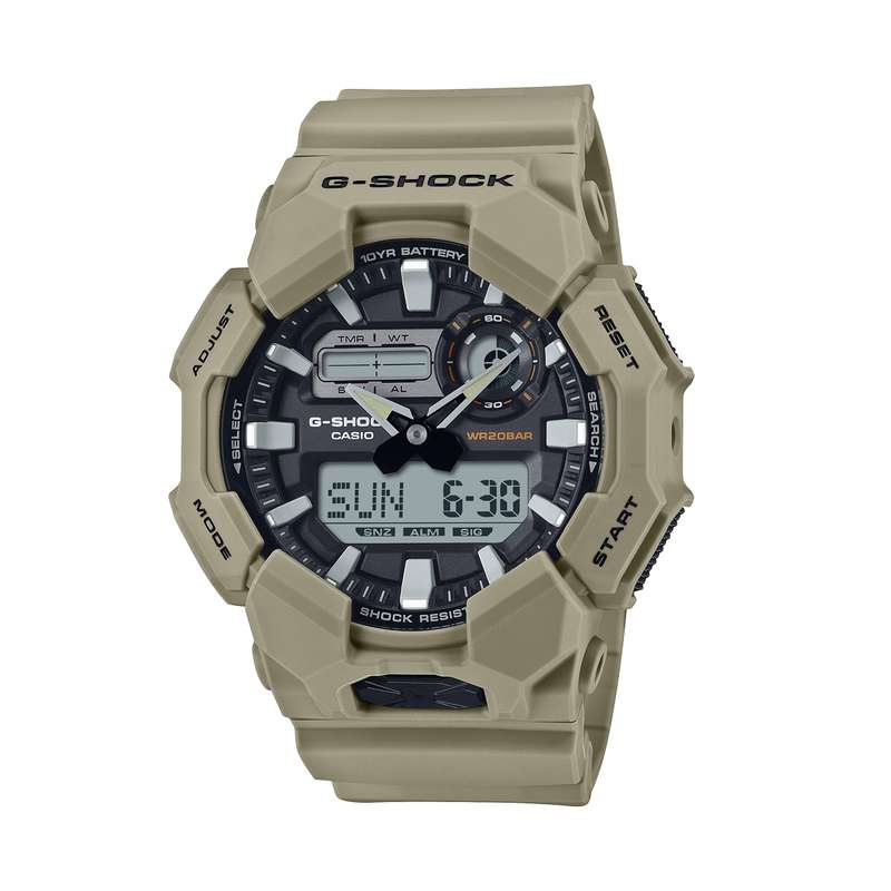 CASIO G-SHOCK NEW RUGGED BASIC Digital 10-Year Battery (GA-010-5AER)
