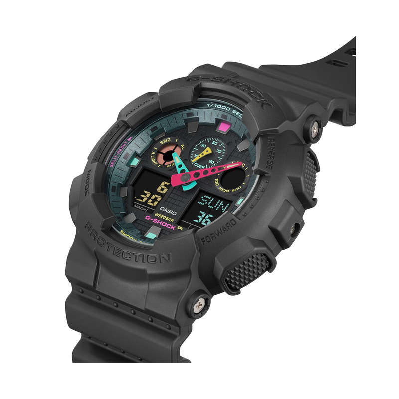 CASIO G-SHOCK OVERSIZE - MATTE FLUO SERIE - BLACK (GA-100MF-1AER)