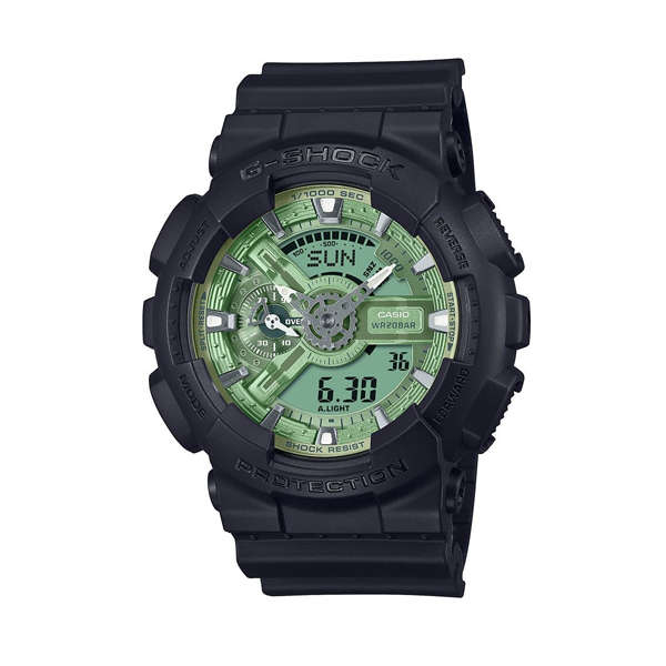 CASIO G-SHOCK GS-BASIC - TONE ON TONE DIAL - GREEN SAGE *** SPECIAL PRICE *** (GA-110CD-1A3ER)