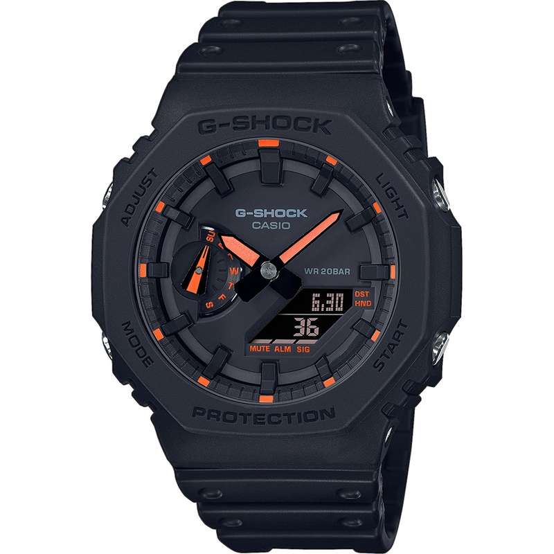 CASIO G-SHOCK OAK - Neon Orange Index (GA-2100-1A4ER)