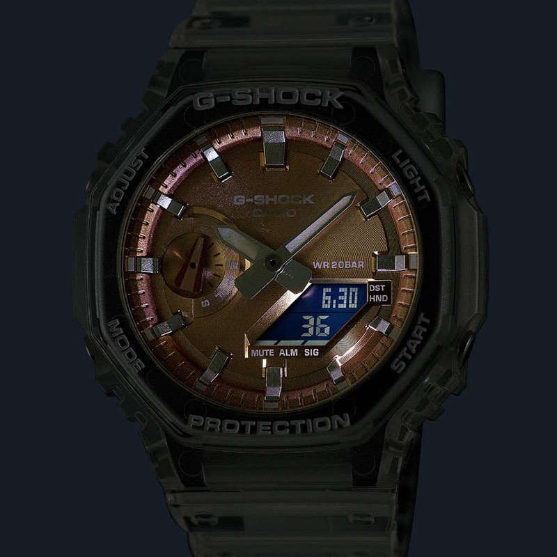 CASIO G-SCHOCK BRIGHT METALLIC - LIGHT BLUE (GA-2100BM-7A2ER)