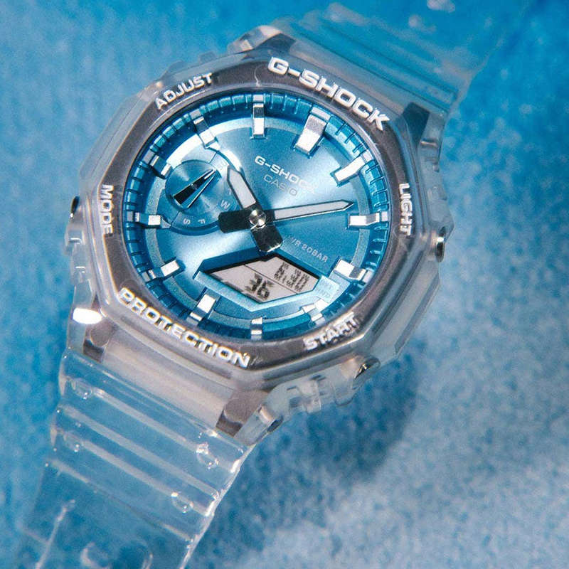 CASIO G-SCHOCK BRIGHT METALLIC - LIGHT BLUE (GA-2100BM-7A2ER)