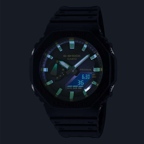 CASIO G-SHOCK OAK BLACK & RUST SERIE (GA-2100RC-1AER)