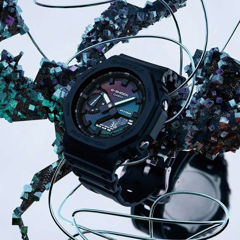 CASIO G-SHOCK OAK - RAINBOW BRICK WALL SERIE (GA-2100RW-1AER)