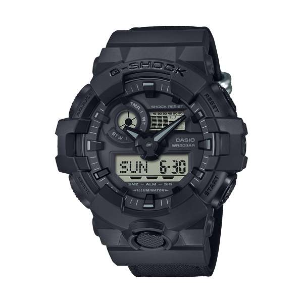 CASIO G-SHOCK BOLD - BLACK CORDURA ECO FABRIC STRAP SERIE (GA-700BCE-1AER)