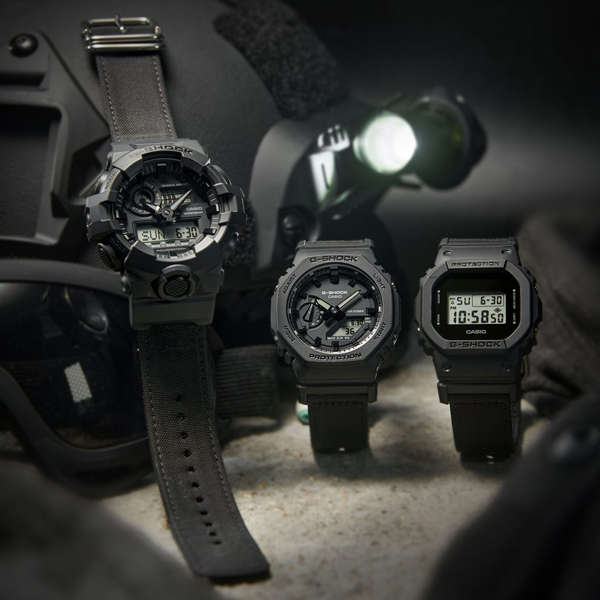 CASIO G-SHOCK BOLD - BLACK CORDURA ECO FABRIC STRAP SERIE (GA-700BCE-1AER)