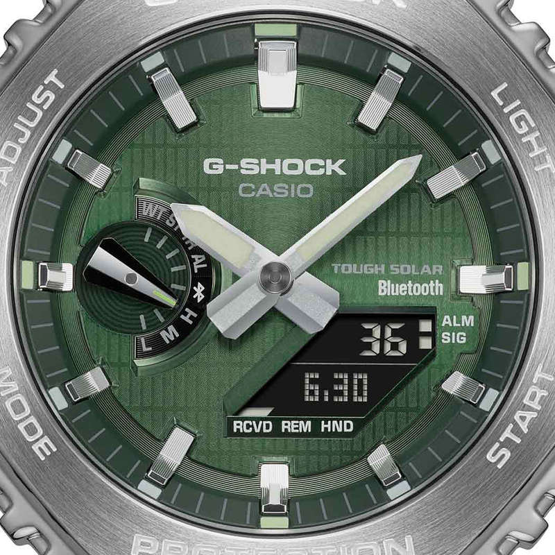 CASIO G-SHOCK G-STEEL TOUGH SOLAR BluetoothÂ® - GREEN (GBM-2100A-1A3ER)