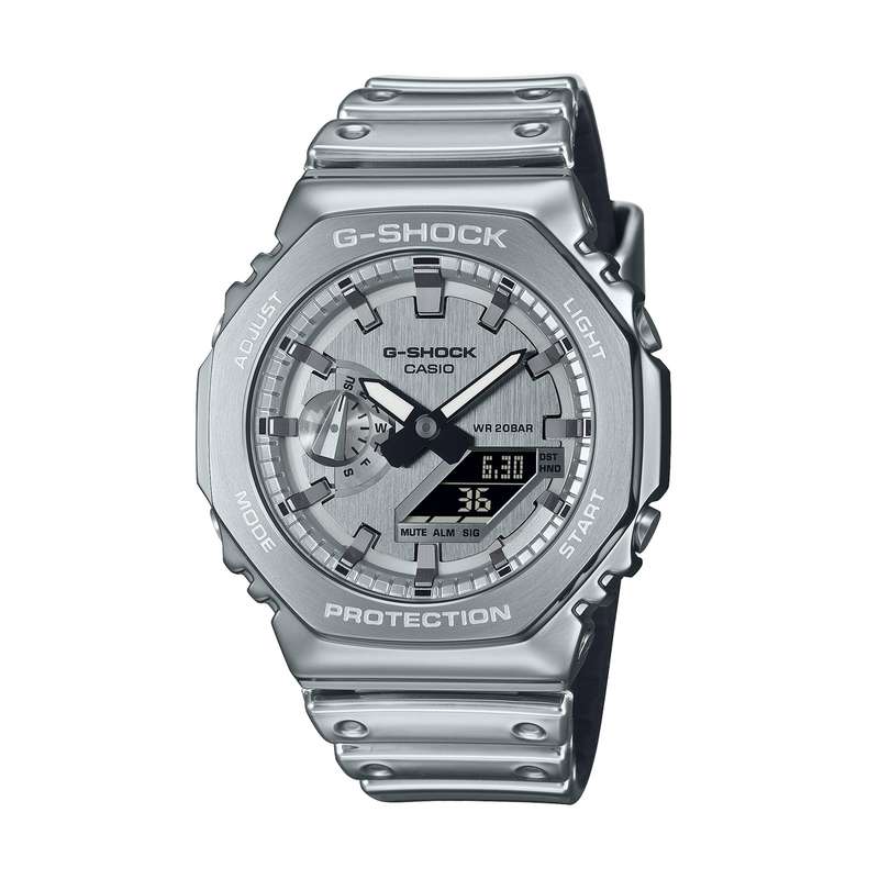 CASIO G-SHOCK G-STEEL - FINE METALLIC SERIES - SILVER (GM-2100YM-8AER)
