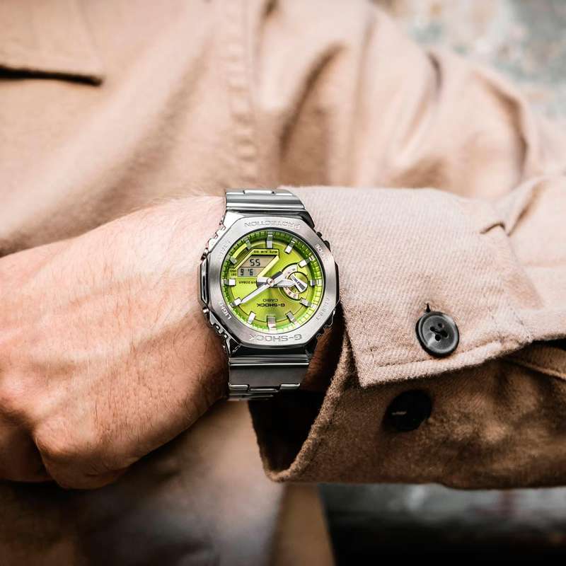 CASIO G-SHOCK OAK G-STEEL LIME GREEN (GM-2110D-3AER)