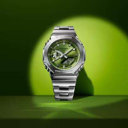 CASIO G-SHOCK OAK G-STEEL LIME GREEN (GM-2110D-3AER)