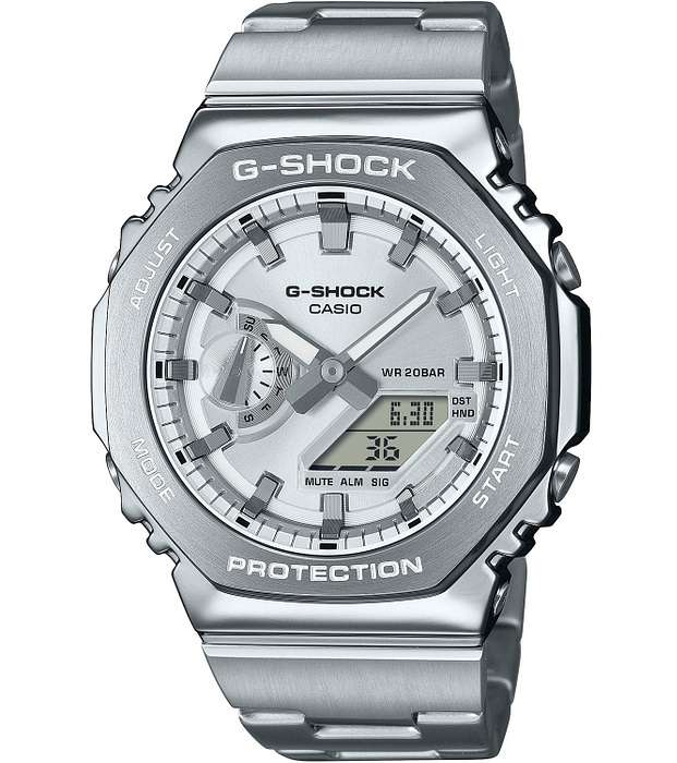 CASIO G-SHOCK OAK G-STEEL CLASSIC SILVER (GM-2110D-7AER)