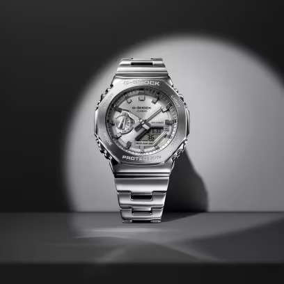 CASIO G-SHOCK OAK G-STEEL CLASSIC SILVER (GM-2110D-7AER)