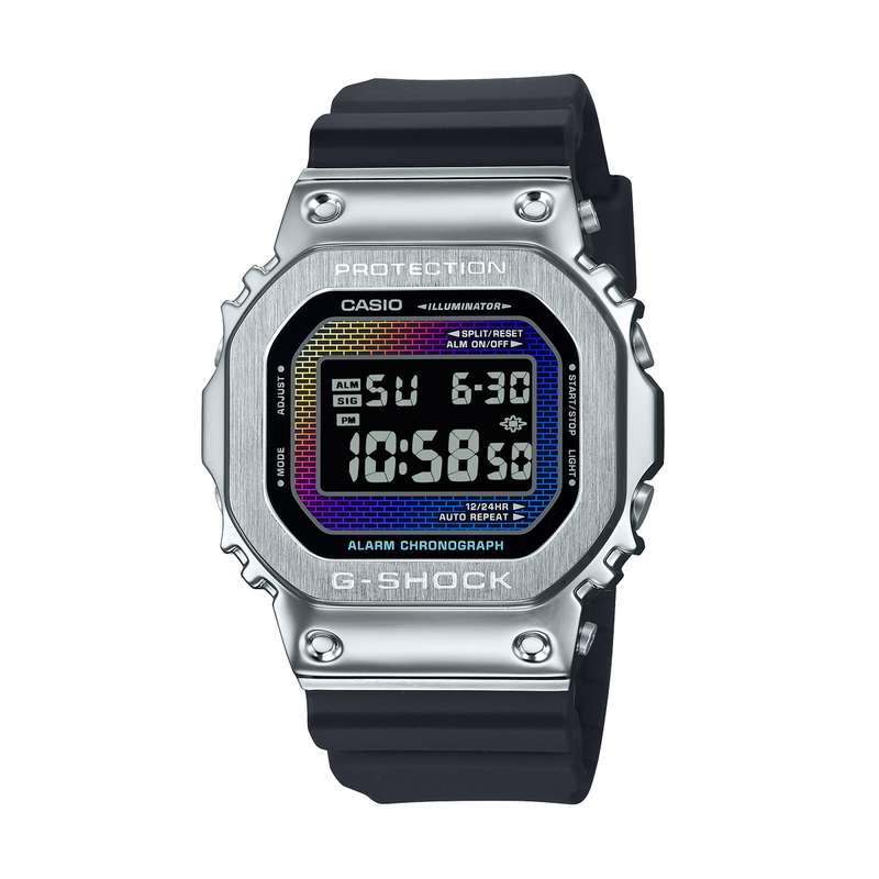 CASIO G-SHOCK THE ORIGIN METAL COVERED -  RAINBOW BRICK WALL SERIE (GM-5600RW-1ER)