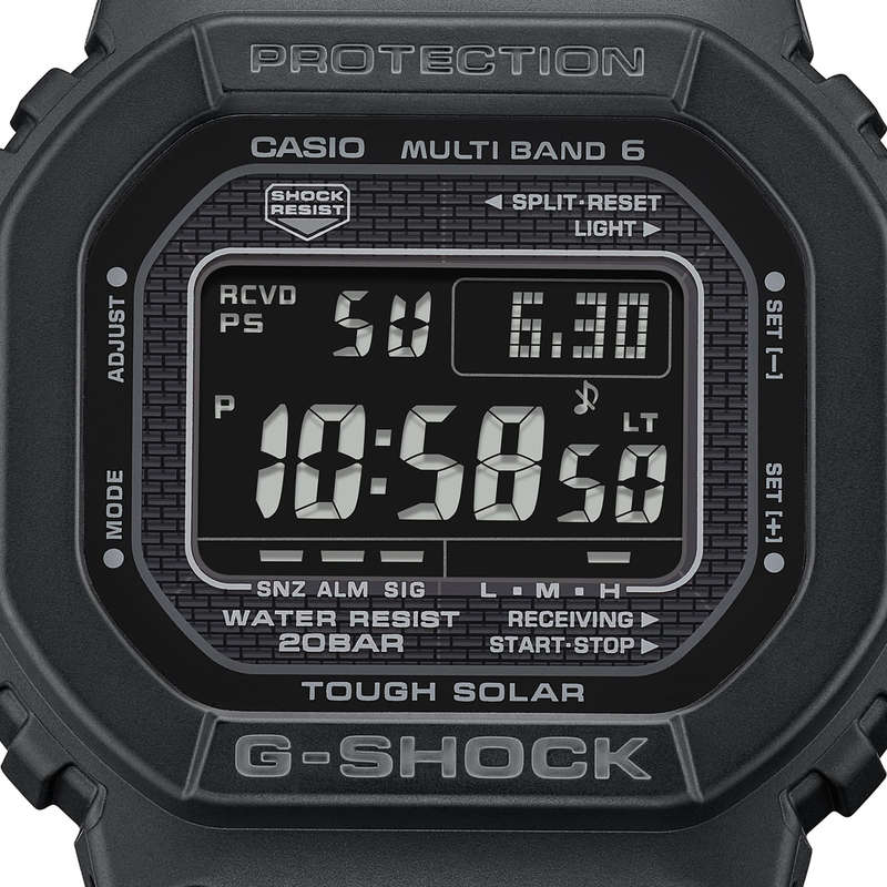 CASIO G-SHOCK THE NEW ORIGIN Multiband 6 - TOUGH SOLAR - FULL BLACK (GW-5000HS-1ER)
