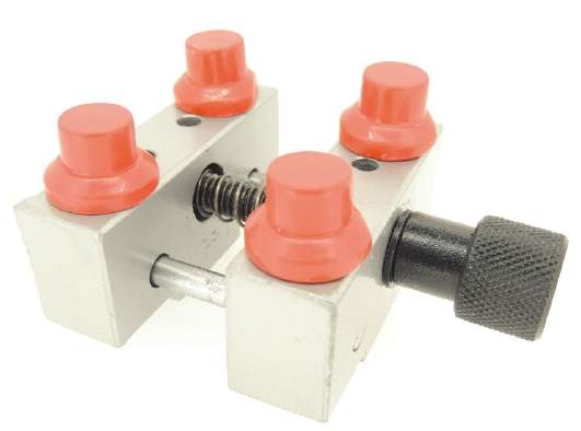 Morsetto blocca casse in alluminio XL / Aluminum clamp for watch cases XL (H528)