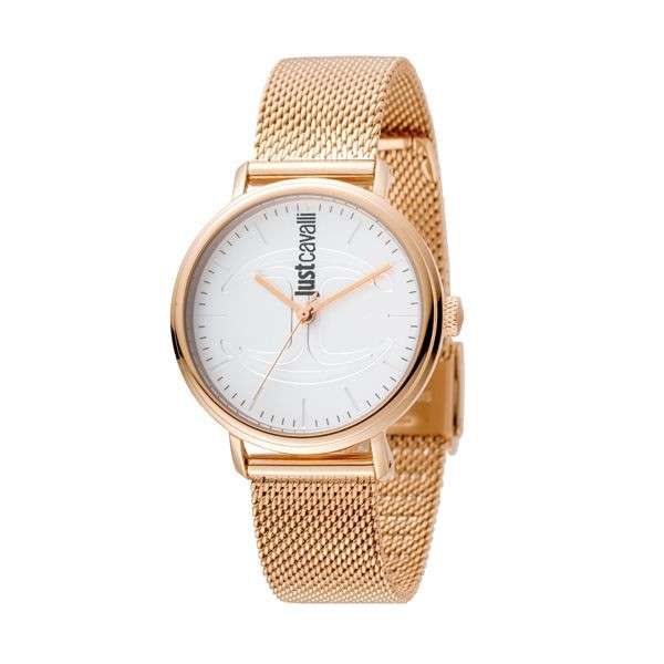 Just Cavalli Women's Cfc Silver Dial Stainless Steel Watch (Jc1l012m0085)