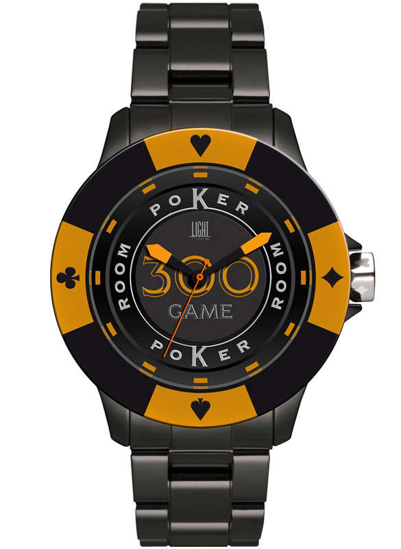 LIGHT TIME POKER - Black / Orange (L147G)