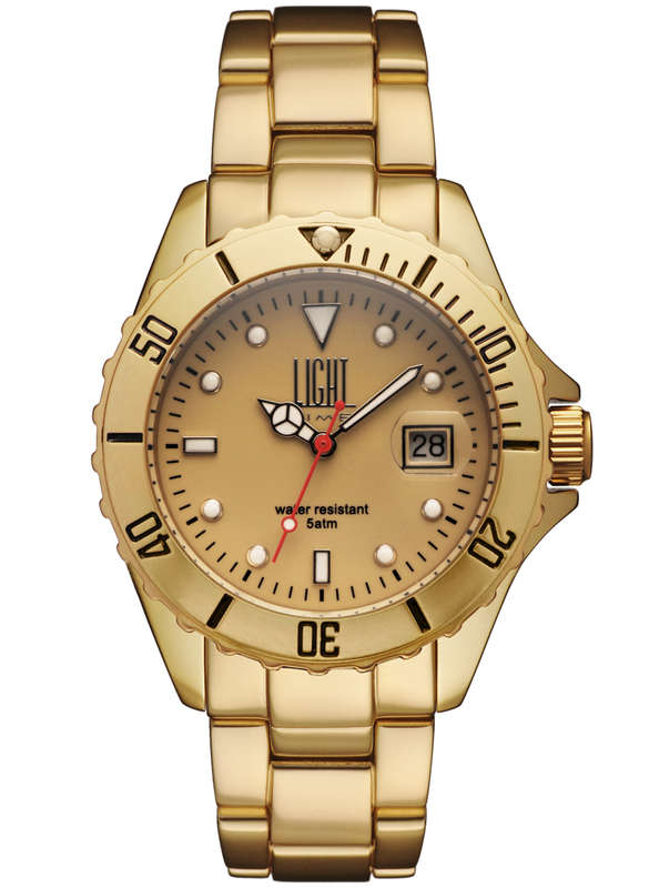 LIGHT TIME DIVER GOLD ALUMINIUM (L152OR)